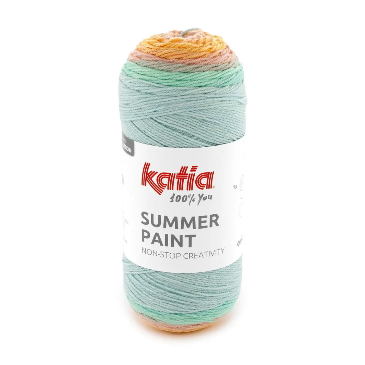 Garn Summer Paint 150g rosa turkos (501 på bilden)