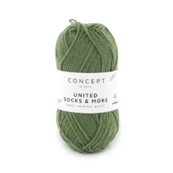 Garn United Socks 25g mossgrön