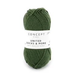Garn United Socks 25g mörkgrön