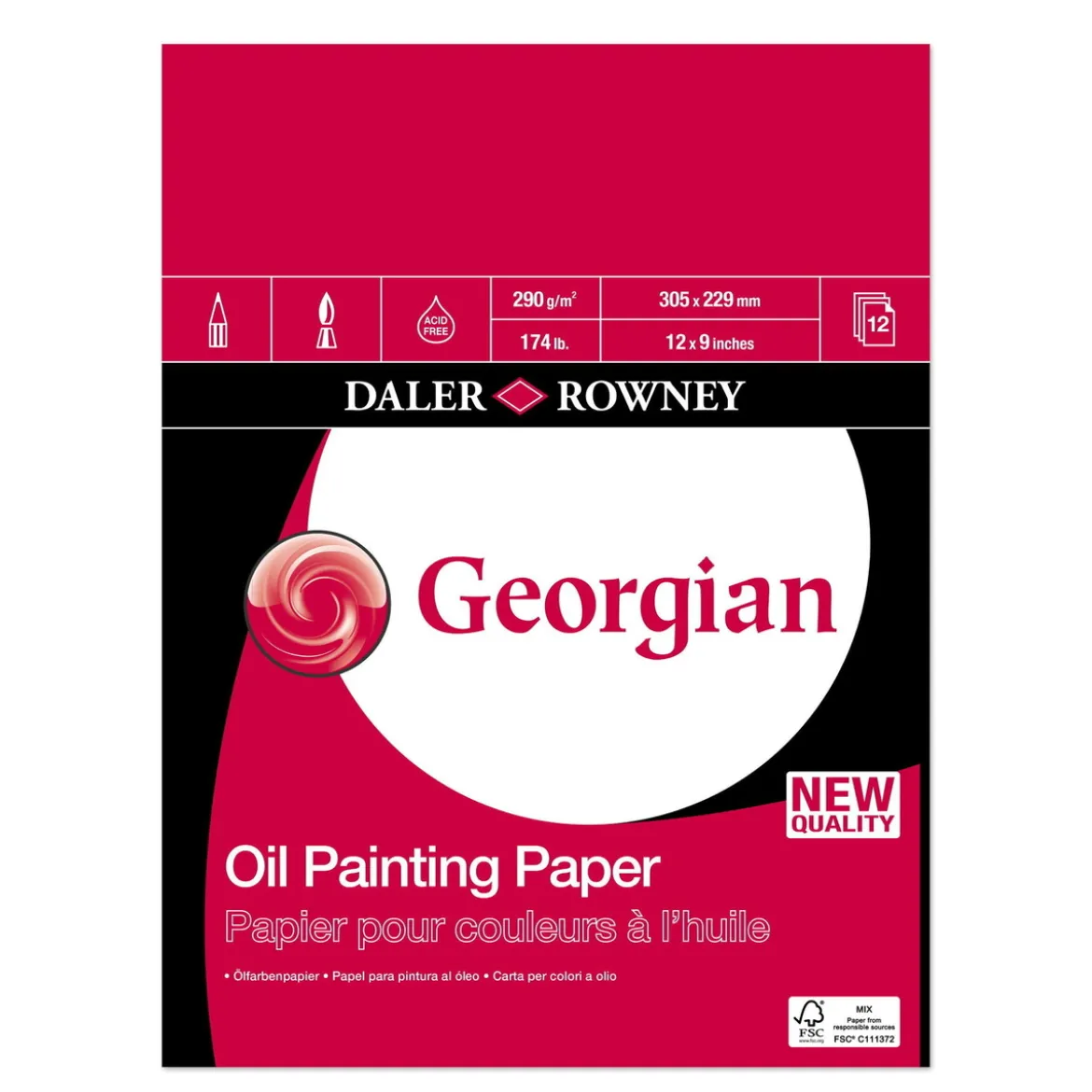 Georgian block 31x23cm 290g/m²