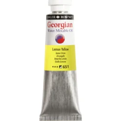 Georgian Water Mixable Oil Colour, vattenlöslig oljefärg 37 ml Lemon Yellow 651