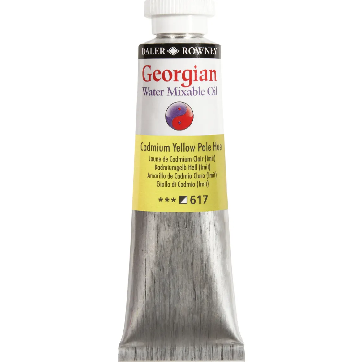 Georgian Water Mixable Oil Colour, vattenlöslig oljefärg 37 ml Cadmium Yellow Pale Hue 617