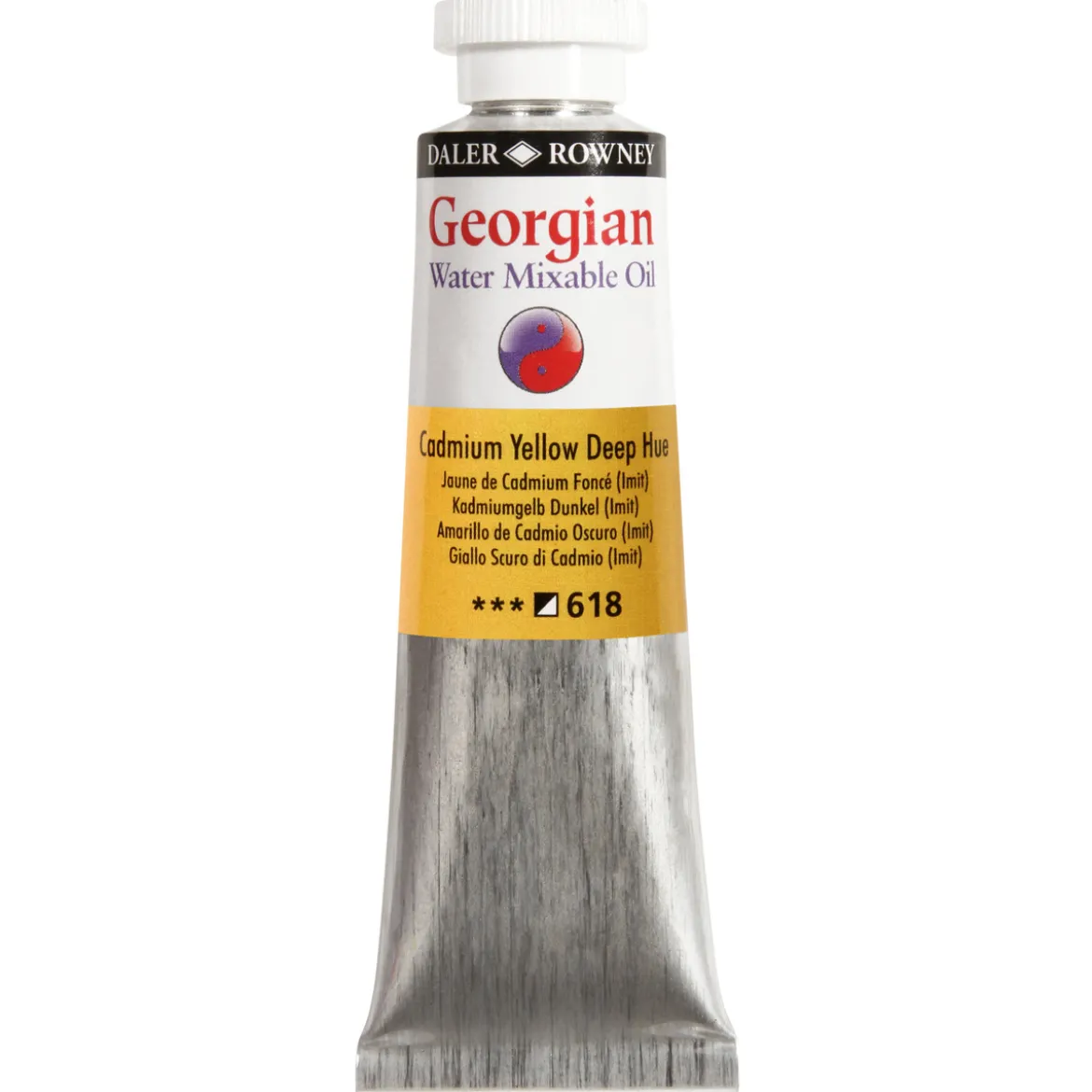 Georgian Water Mixable Oil Colour, vattenlöslig oljefärg 37 ml Cadmium Red Hue 503