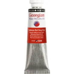 Georgian Water Mixable Oil Colour, vattenlöslig oljefärg 37 ml Cadmium Red Deep Hue 504