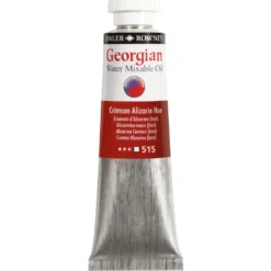 Georgian Water Mixable Oil Colour, vattenlöslig oljefärg 37 ml Crimson Alizarin hue 515