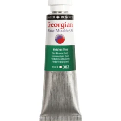 Georgian Water Mixable Oil Colour, vattenlöslig oljefärg 37 ml Viridian Hue 382