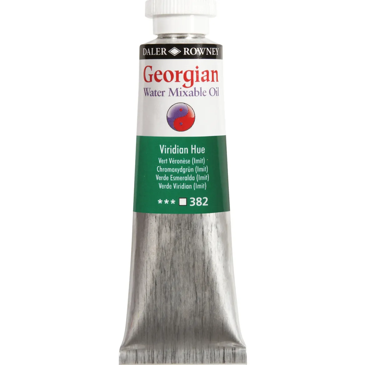 Georgian Water Mixable Oil Colour, vattenlöslig oljefärg 37 ml Viridian Hue 382
