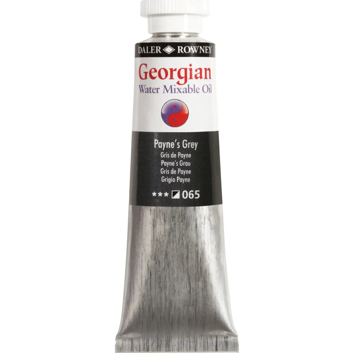 Georgian Water Mixable Oil Colour, vattenlöslig oljefärg 37 ml Zinc White 001