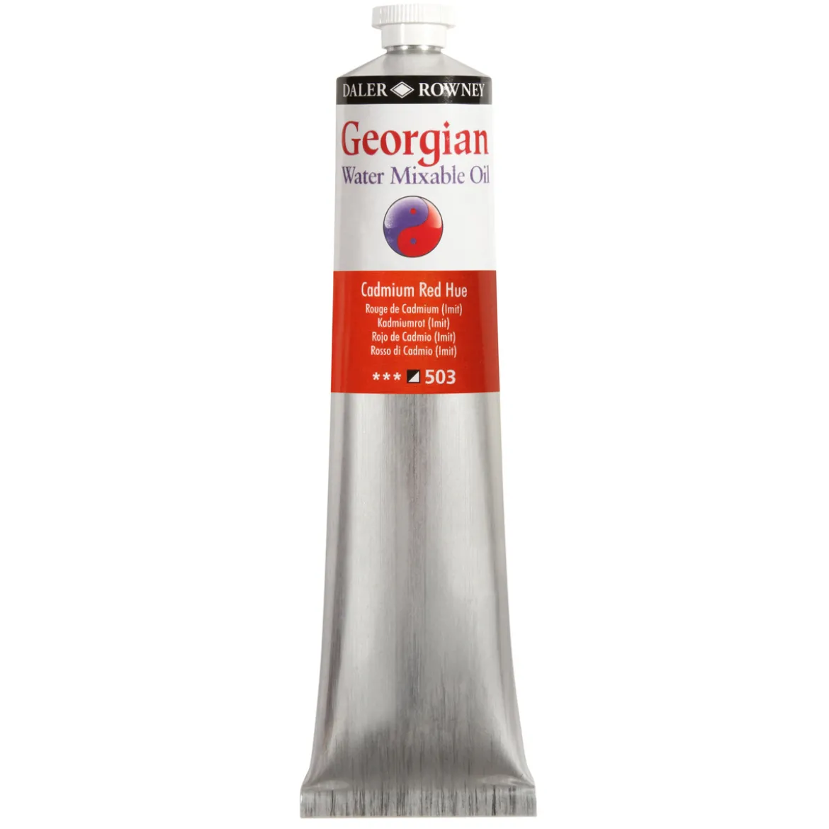 Georgian Water Mixable Oil Colour, vattenlöslig oljefärg 200 ml Cadmium Red Hue 503