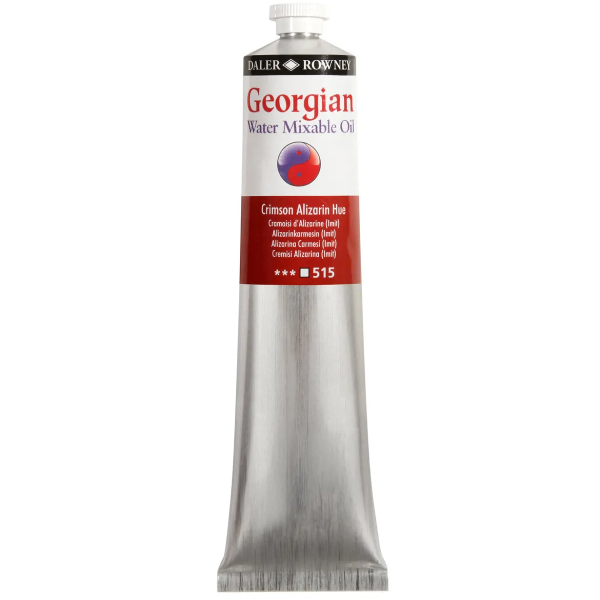 Georgian Water Mixable Oil Colour, vattenlöslig oljefärg 200 ml Crimson Alizarin hue 515