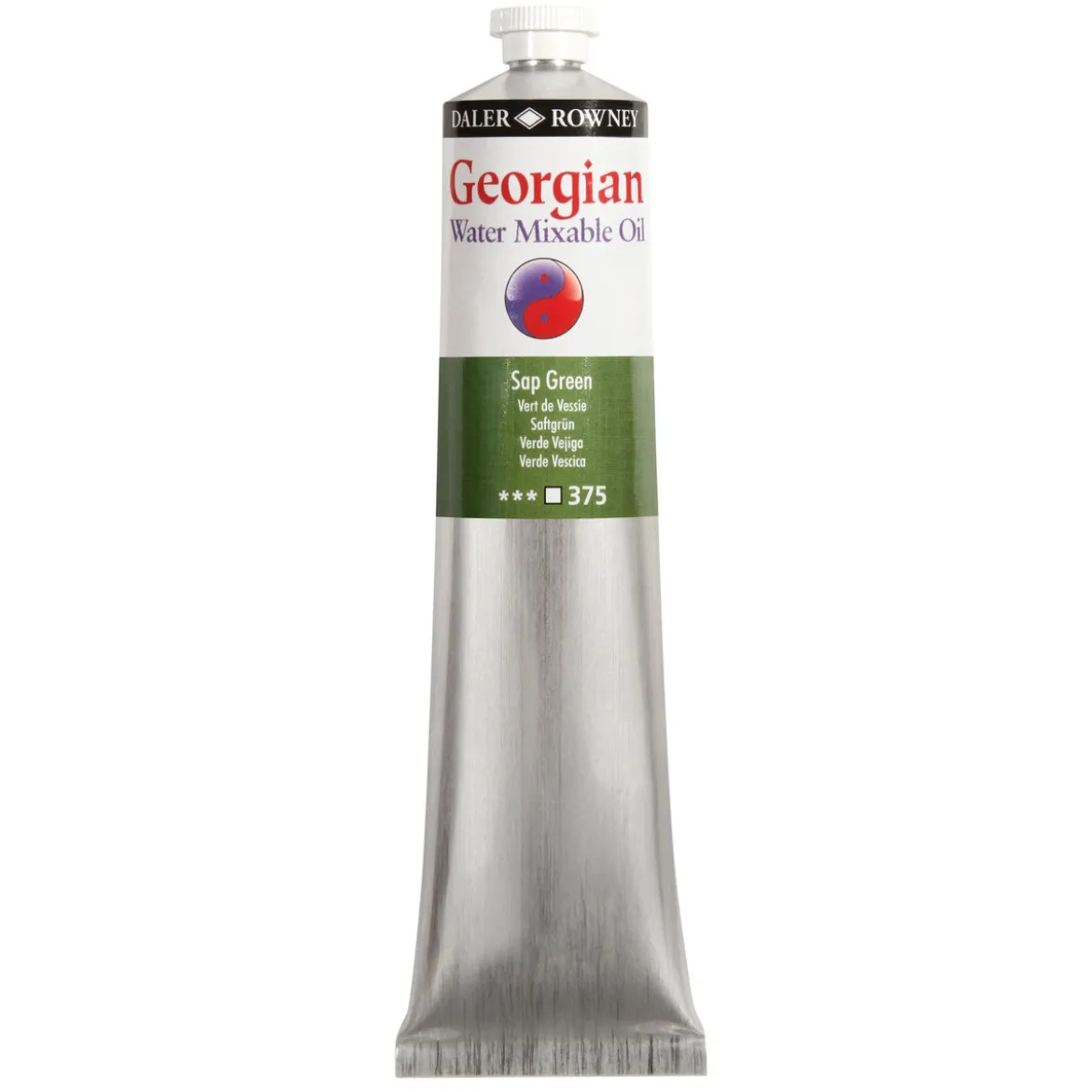 Georgian Water Mixable Oil Colour, vattenlöslig oljefärg 200 ml Viridian Hue 382