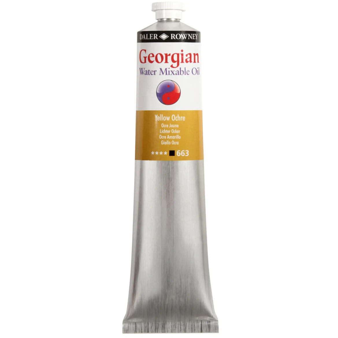 Georgian Water Mixable Oil Colour, vattenlöslig oljefärg 200 ml Raw Sienna 667