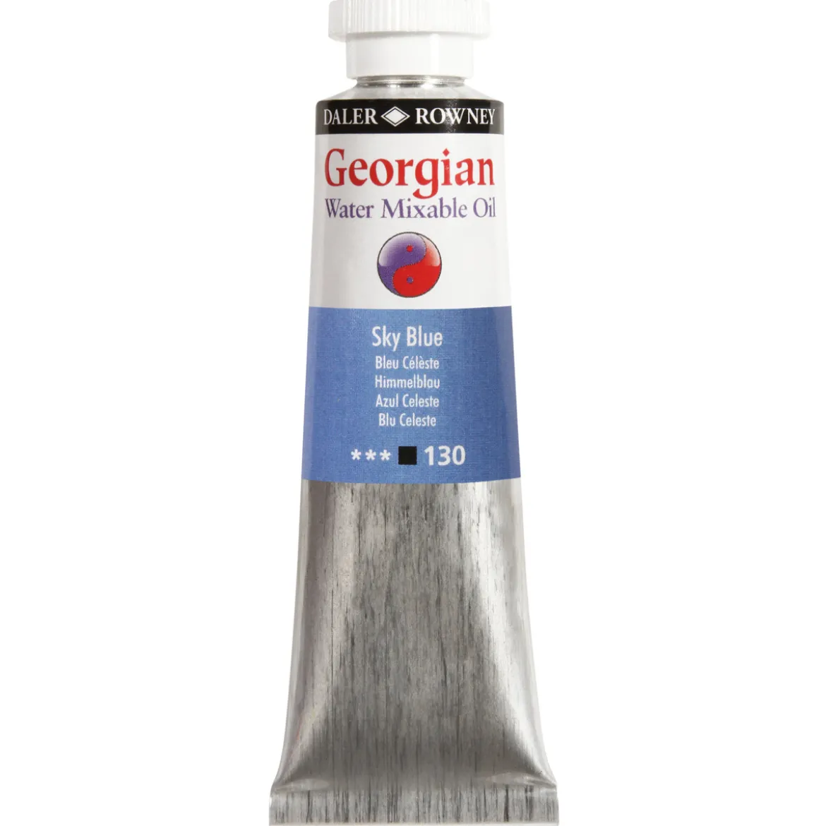 Georgian Water Mixable Oil Colour, vattenlöslig oljefärg 37 ml Sky Blue 130