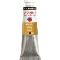 Georgian Water Mixable Oil Colour, vattenlöslig oljefärg 37 ml Yellow Ochre 663