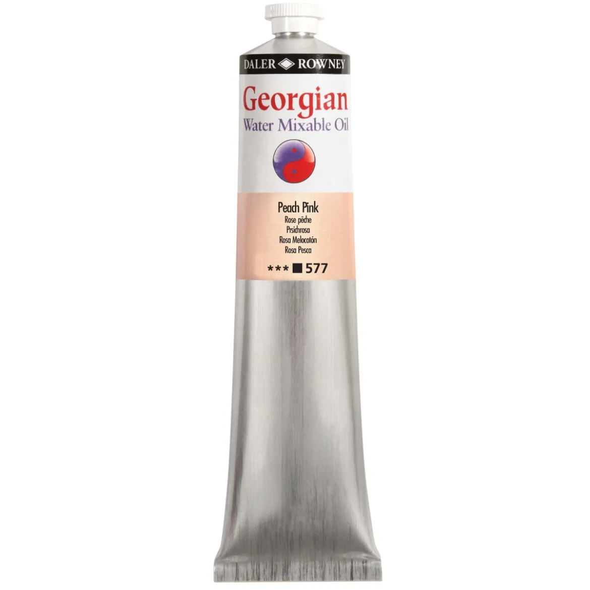 Georgian Water Mixable Oil Colour, vattenlöslig oljefärg 37 ml Peach Pink 577