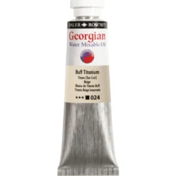 Georgian Water Mixable Oil Colour, vattenlöslig oljefärg 37 ml Buff Titanium 024