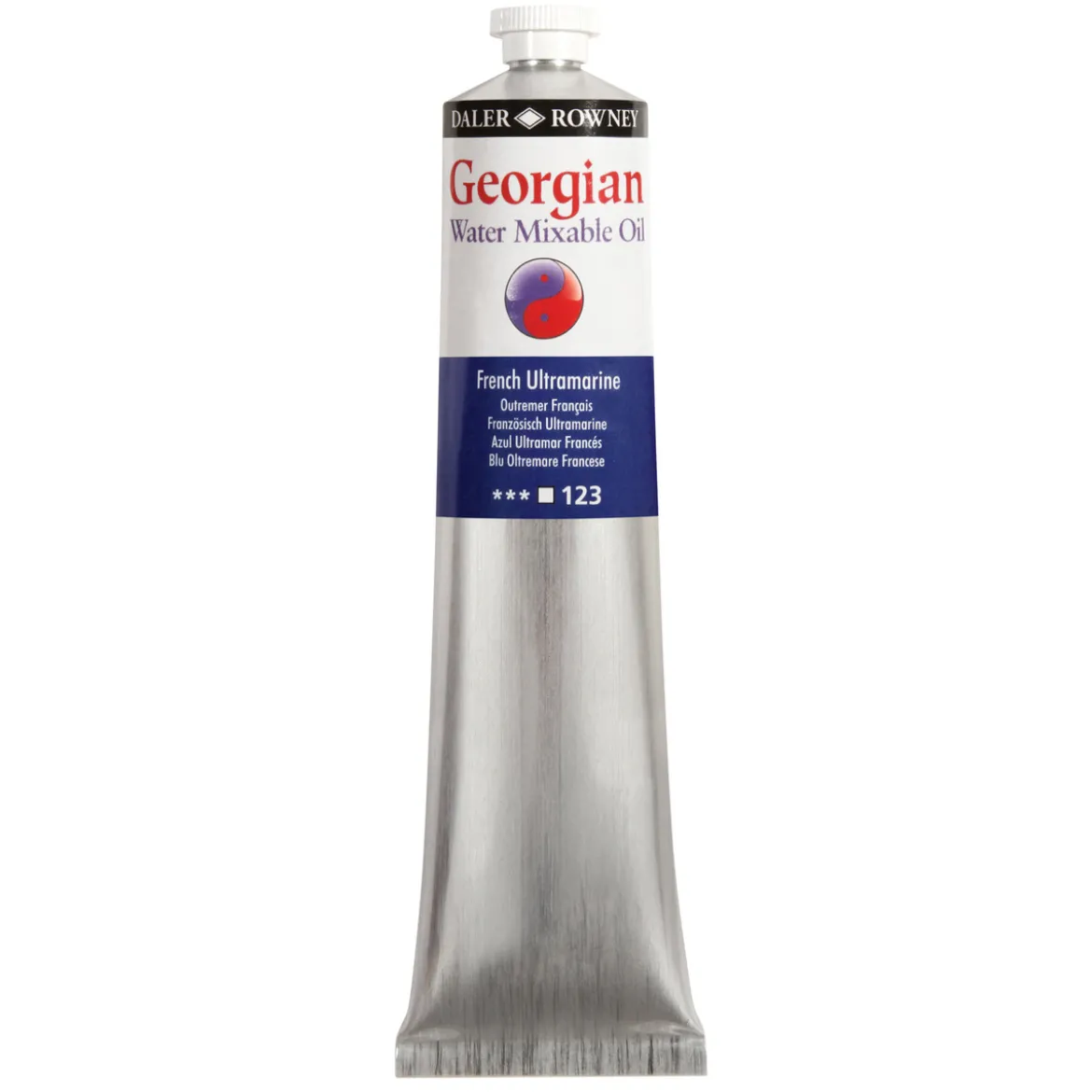 Georgian Water Mixable Oil Colour, vattenlöslig oljefärg 200 ml French Ultramarine 123