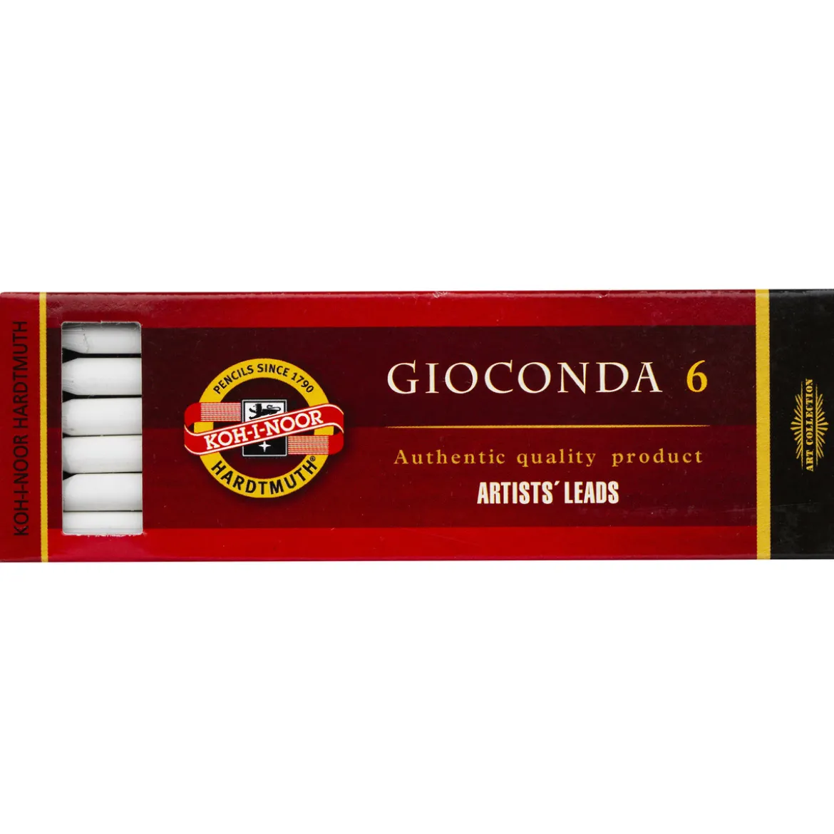 Gioconda ritstift Vit 6 st