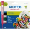 Giotto Decor Textilpennor 6st