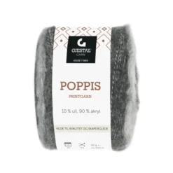 Gjestal Garn Poppis printgarn 50 g brun – graderat garn