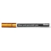 Glas & porslinspenna guld, 2 mm spets