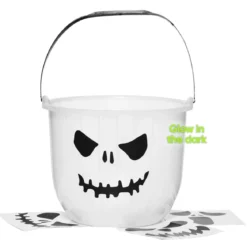 Godishink glow in the dark, självlysande pumpahink till halloween Ø23 cm