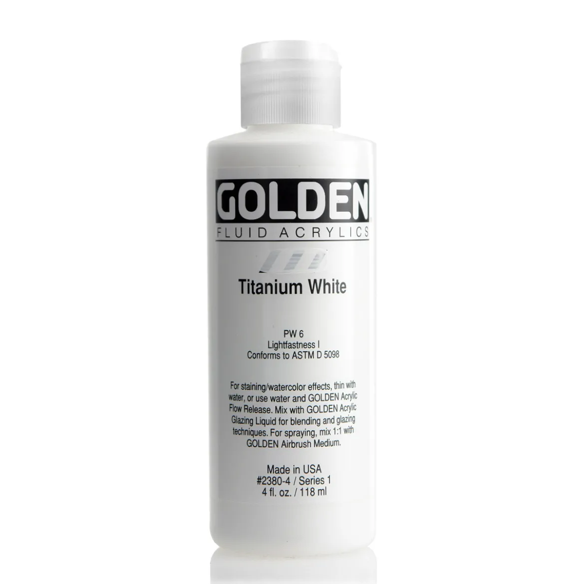 Golden Fluid Acrylics 118 ml - 2380 Titanium White