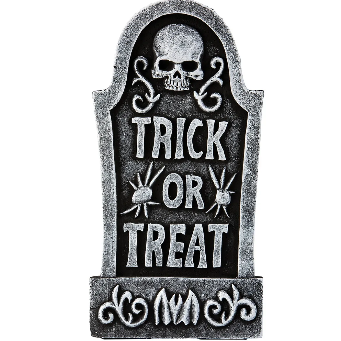 Gravsten med texten Trick or Treat – 59 cm hög