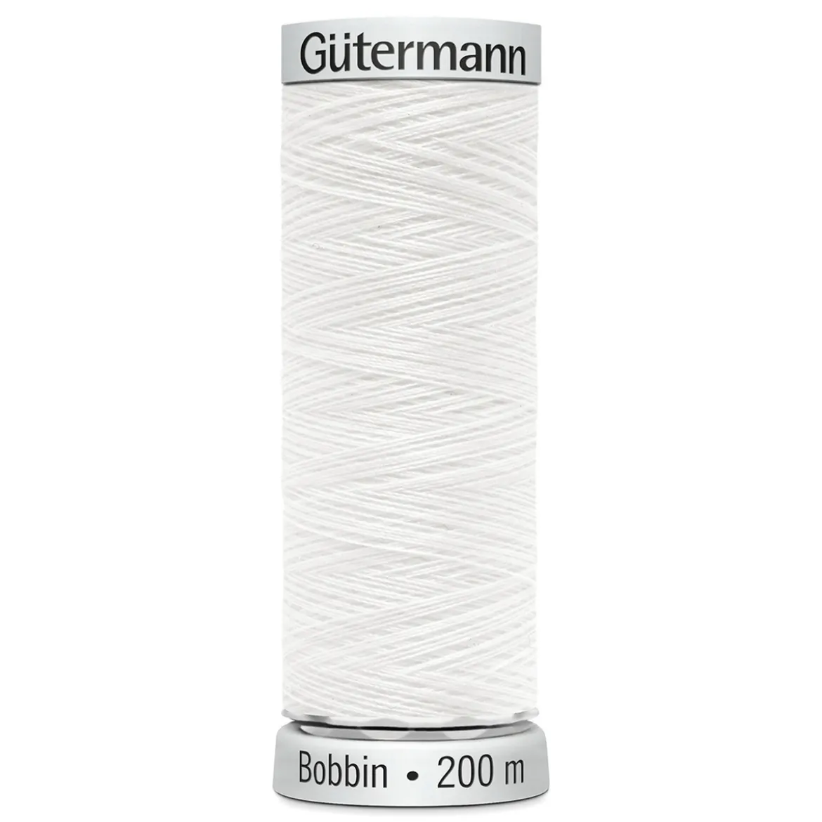 Gütermann bobbintråd, maskinbroderitråd 200 meter, vit 1001