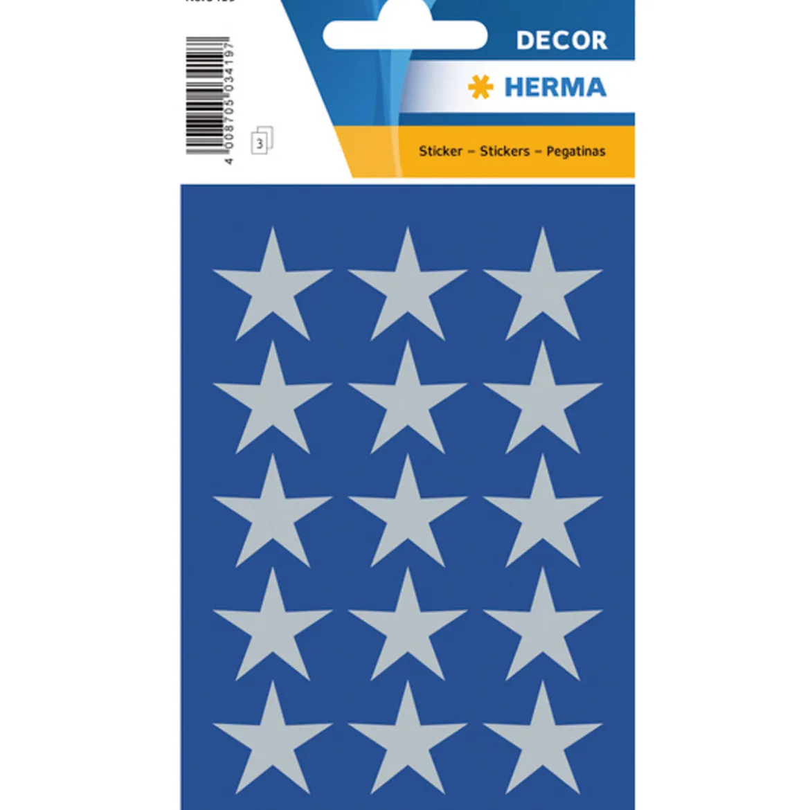 Herma Sticker Silverstjärna L