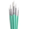 HIMI Gouache Brush, 5-pack Green Bird – 5 runda gröna penslar #5, 6, 9, 10, 12
