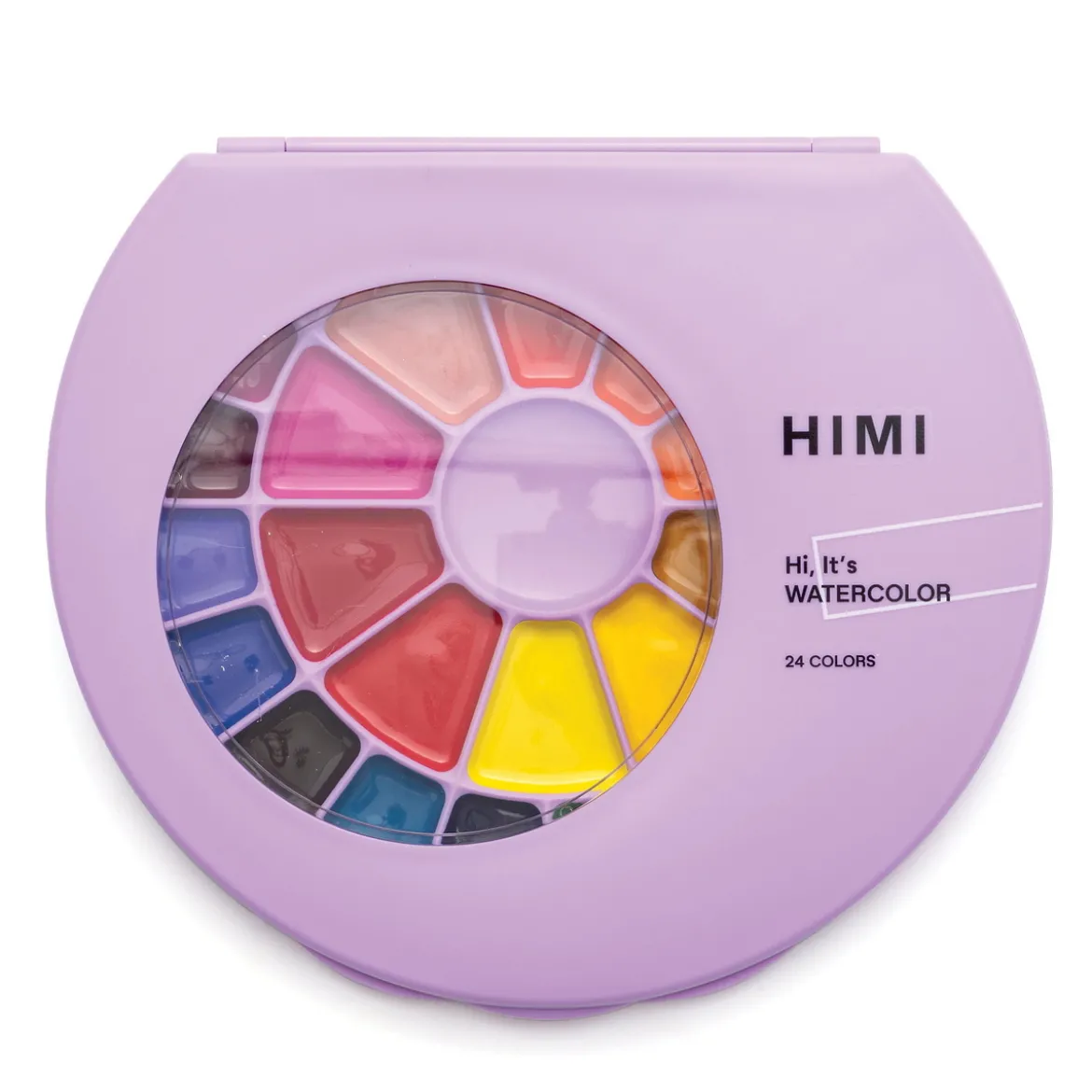 Himi Watercolour Kit, 24 akvarellfärger & 1 pensel