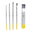 HIMI Watercolour, 5-pack akvarellpenslar, 3 runda, 1 flat och 1 bred flat
