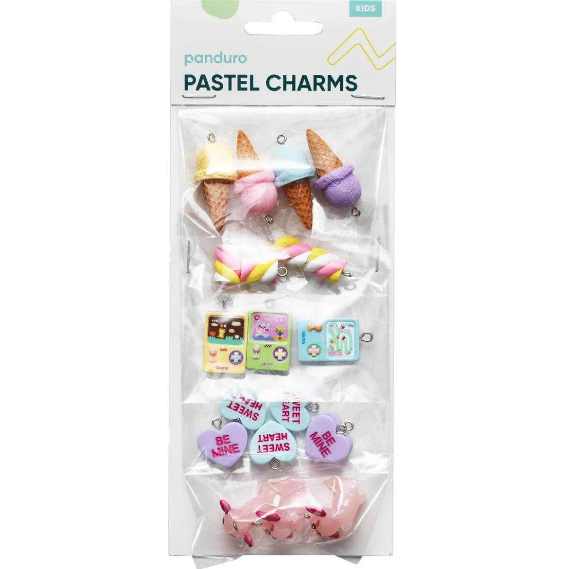 Hängen charms, 20 roliga & pastellfärgade saker som gör en glad!
