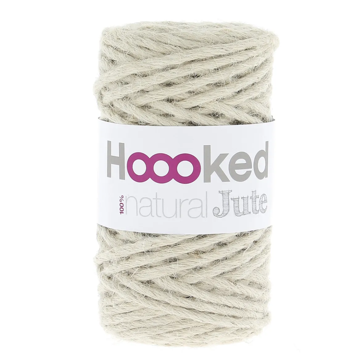 Hooked Natural Jute 350g – Vanilla cream JT005