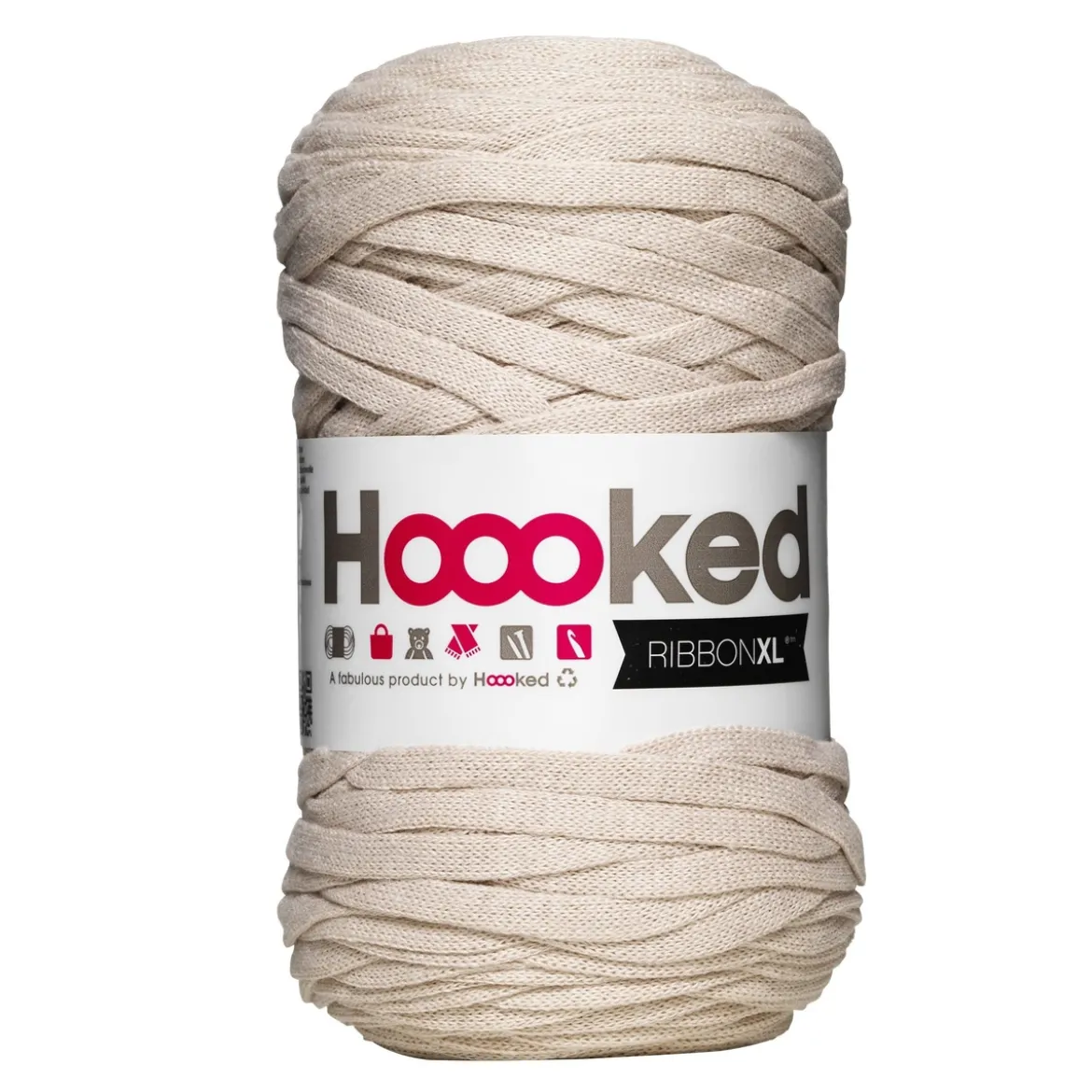 Hooked Ribbon XL garn 250g beige – RXL33 Beige