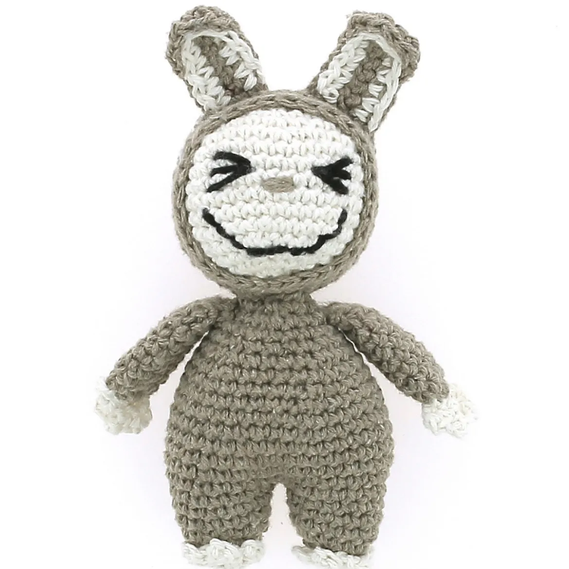 Hoooked DIY-kit My Boo Taupe – virka ett sött litet vitt & brunt monster!