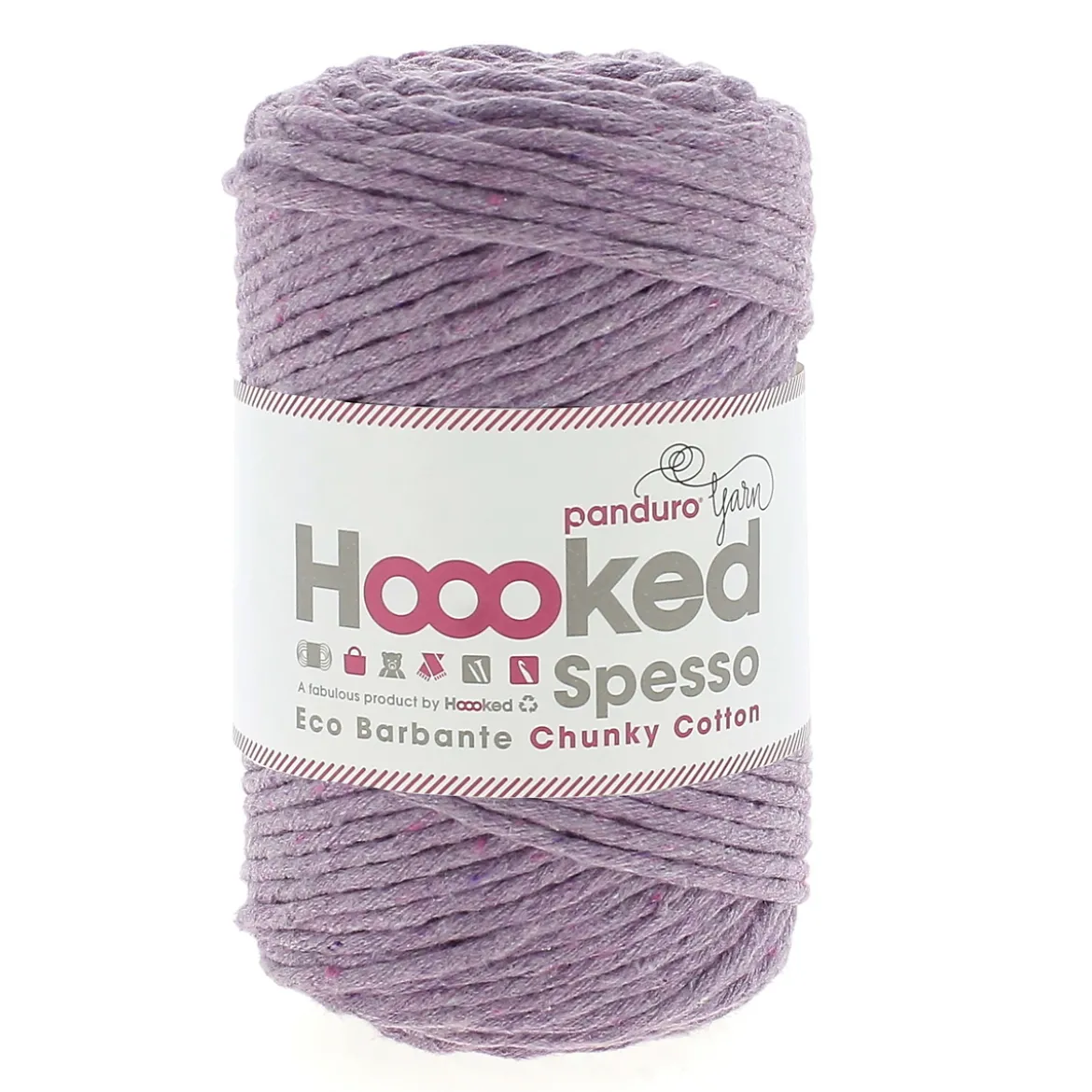Hoooked Spesso Eco Barbante Chunky Cotton by Panduro Yarn – 500g lila, Orchid S600