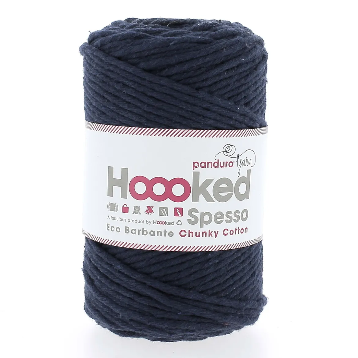 Hoooked Spesso Eco Barbante Chunky Cotton by Panduro Yarn – 500g marin, Marine S904