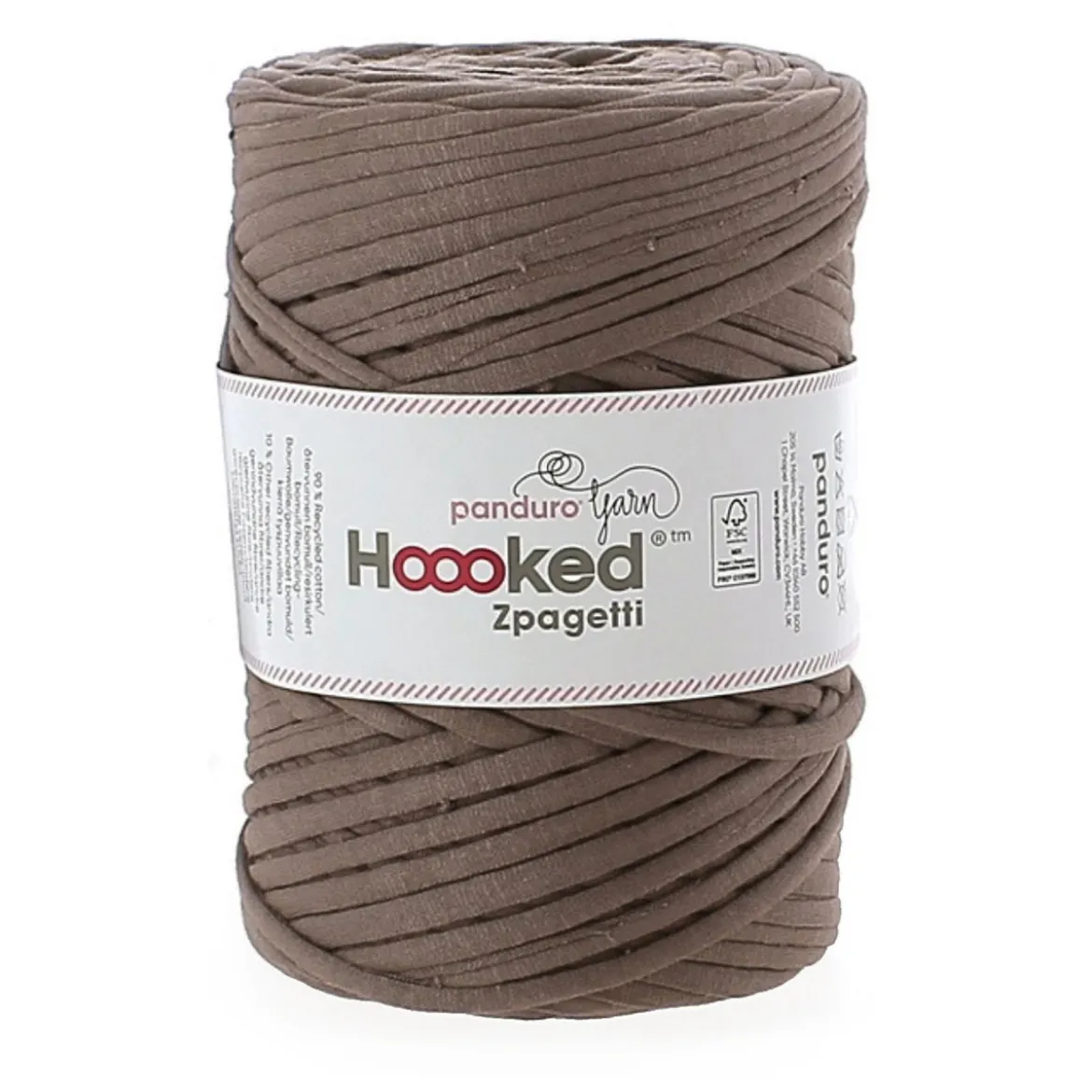 Hoooked Zpagetti Medium trikågarn 450g taupe – Taupe shades ZP004-03, pris per styck