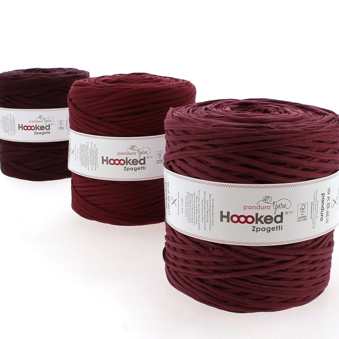 Hoooked Zpagetti Medium trikågarn 450g turkos – Turqoise/Aqua shades ZP004-21, pris per styck