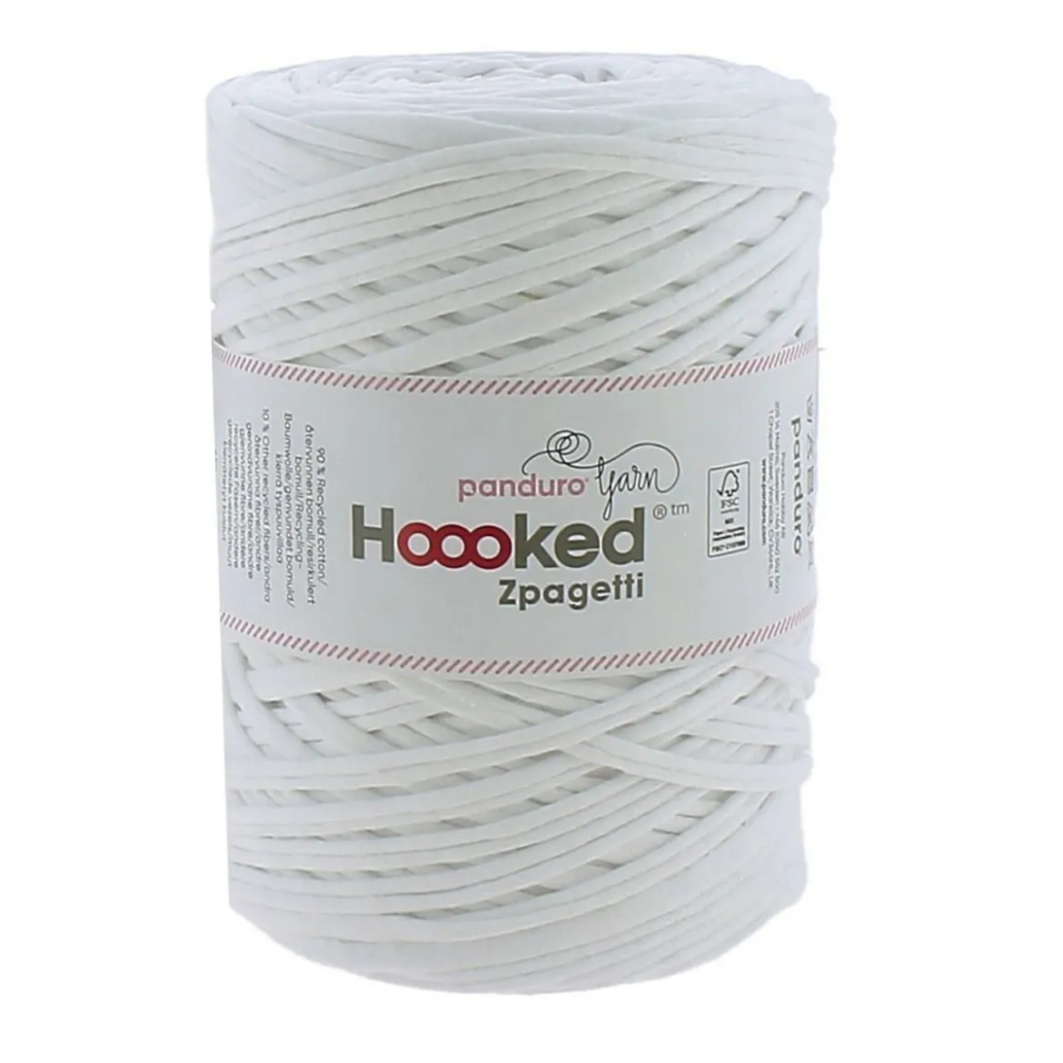 Hoooked Zpagetti Medium trikågarn 450g offwhite – Off White shades ZP004-28, pris per styck