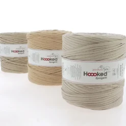 Hoooked Zpagetti Medium trikågarn 900 g beige – Beige shades ZP005-17, pris per styck