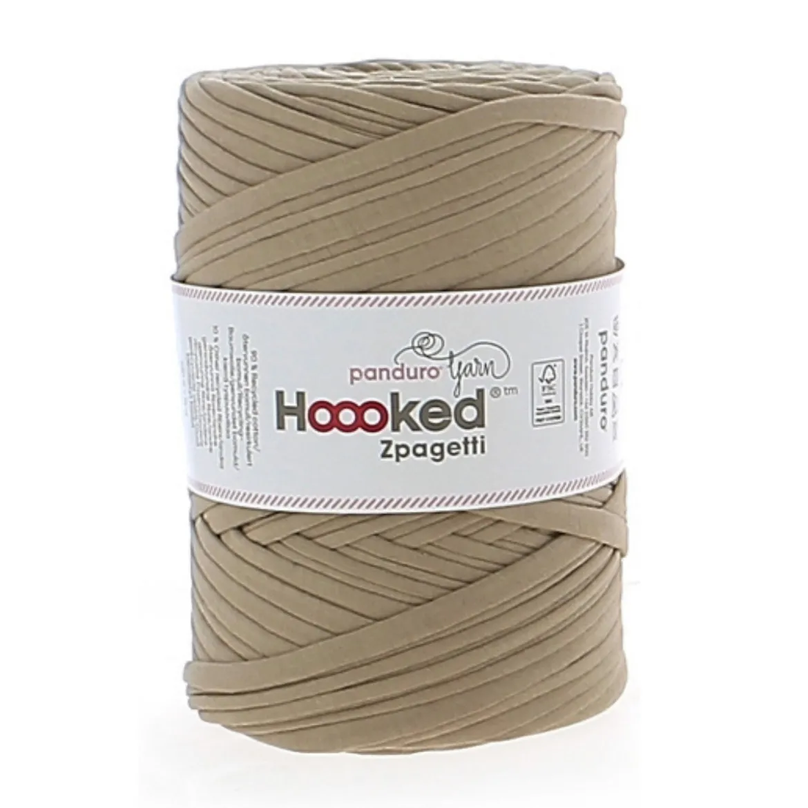 Hoooked Zpagetti Medium trikågarn 450g beige – Beige shades ZP004-17, pris per styck