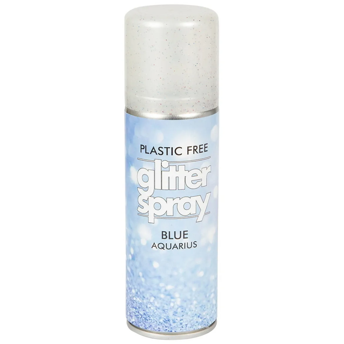 Hårspray glitter blå 100 ml – blinga håret till fest, maskerad och utklädnad!