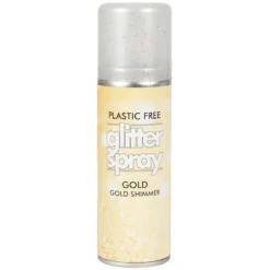 Hårspray glitter guld 100 ml – blinga håret till fest, maskerad och utklädnad!