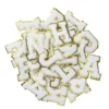 Iron-On bokstäver, vita med guldglitter, 40 st. A–Z, längd 6 cm
