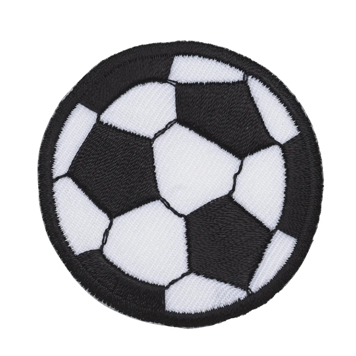 Iron-on tygmärke fotboll, Ø 50 mm