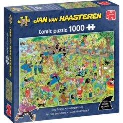 Jan van Haasteren pussel Dog Parkour, 1000 bitar, 68×49 cm