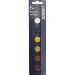 Jesmonite Pigment Set Natural 6×2 g – färga Jesmonite under gjutningsprocessen